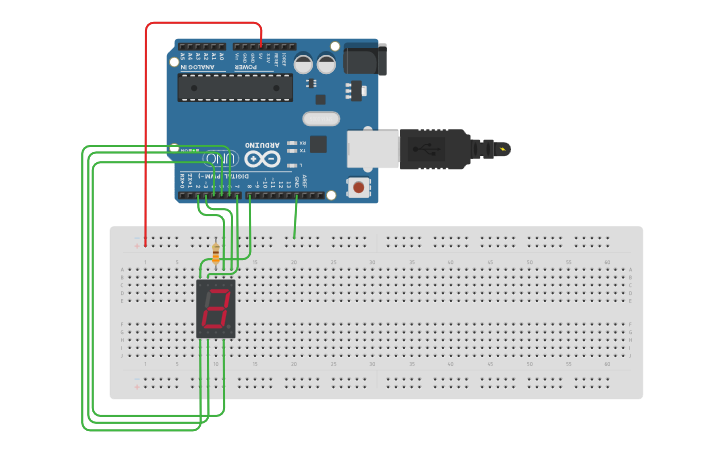 Circuit design 0-9 9-0 Microprocessors CpE-3201 - Tinkercad