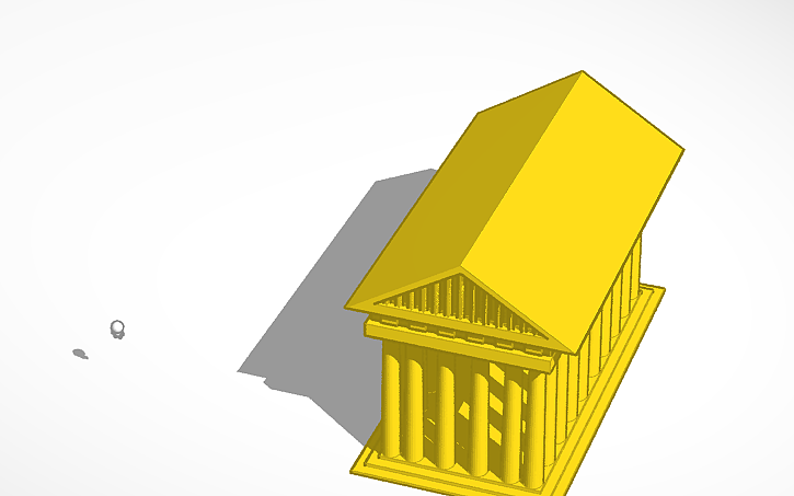 3D design Acropolis of Athens - Tinkercad