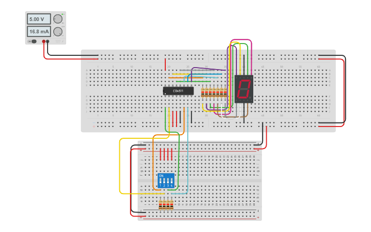 Circuit design Decoder - Tinkercad