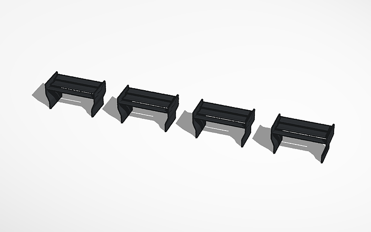 3D design F1 2026 Sim Lab Rear Wing Designs Demo - Tinkercad