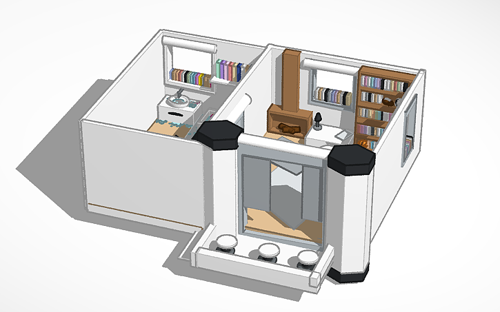 Modern Tinker 3D design Modern Master Bedroom - Tinkercad