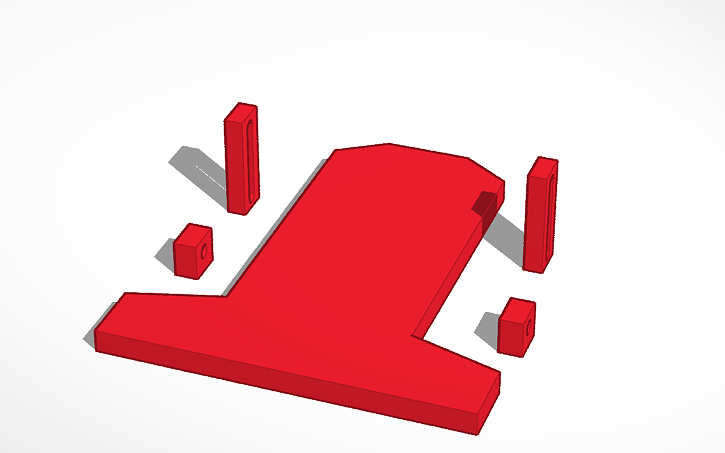 3D design car platform - Tinkercad