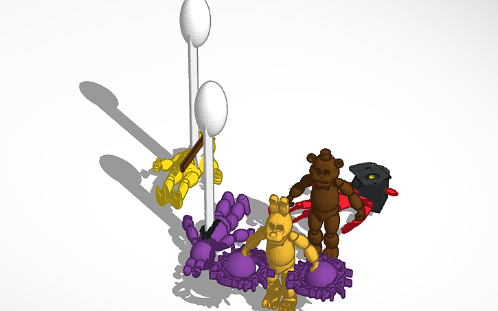3D design springtrap vs. freddy (fnaf) i did not make the animatronics ...