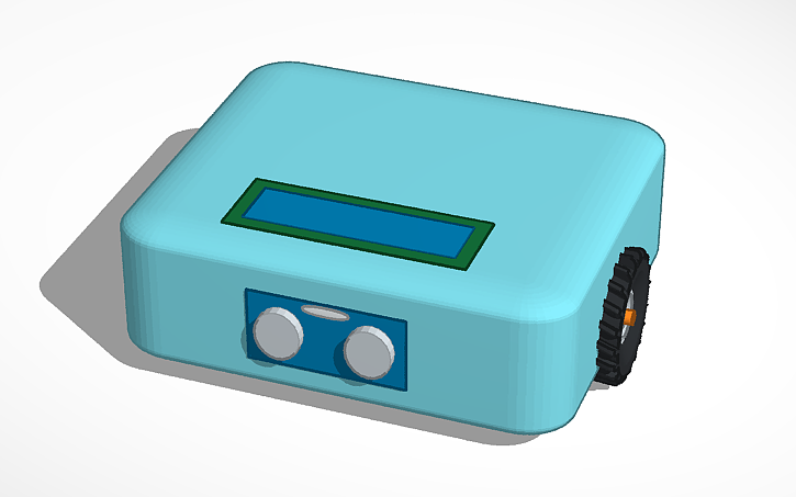 Distance Sensor Cad Model 3D design Distance Sensor Robot - Tinkercad
