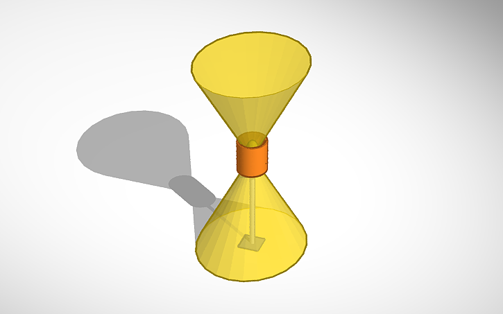 3D design Lamp with light effect - Tinkercad