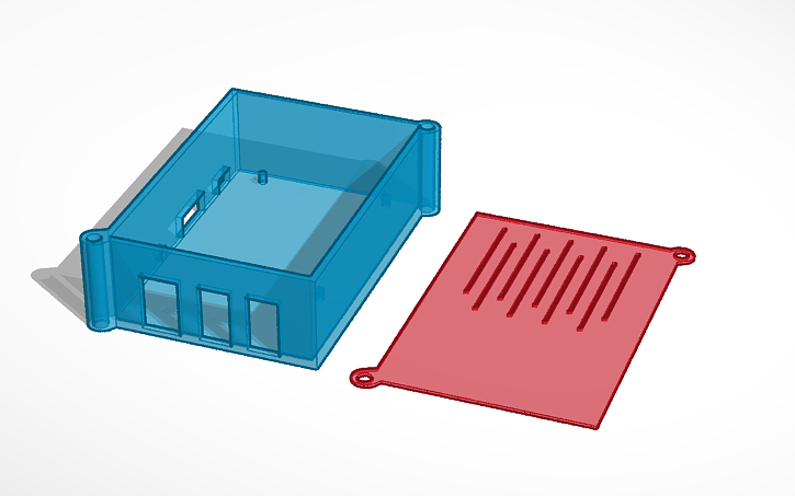 3D design Raspberry pi3 case - Tinkercad