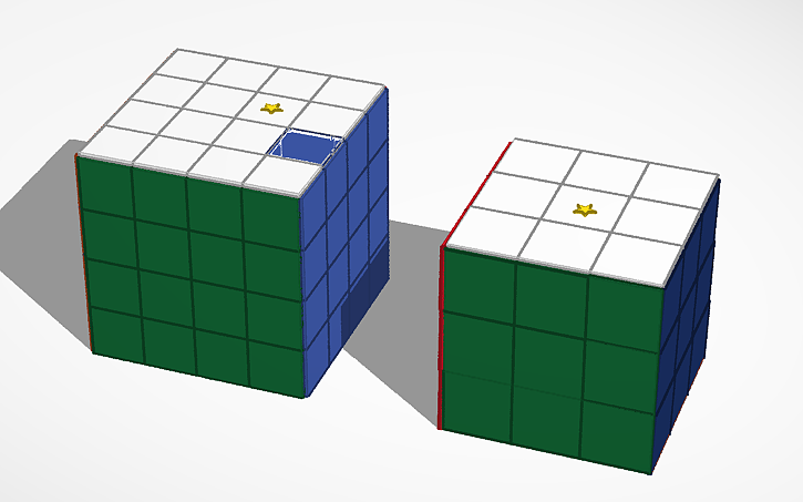 3D design rubik's cube 2 - Tinkercad