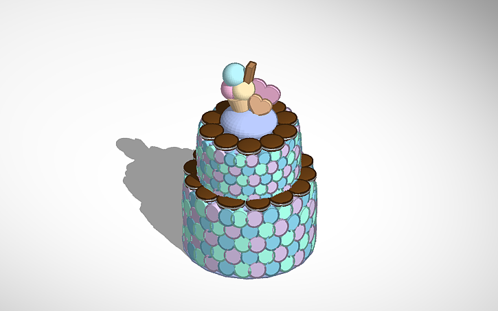 3D design Cake - Tinkercad