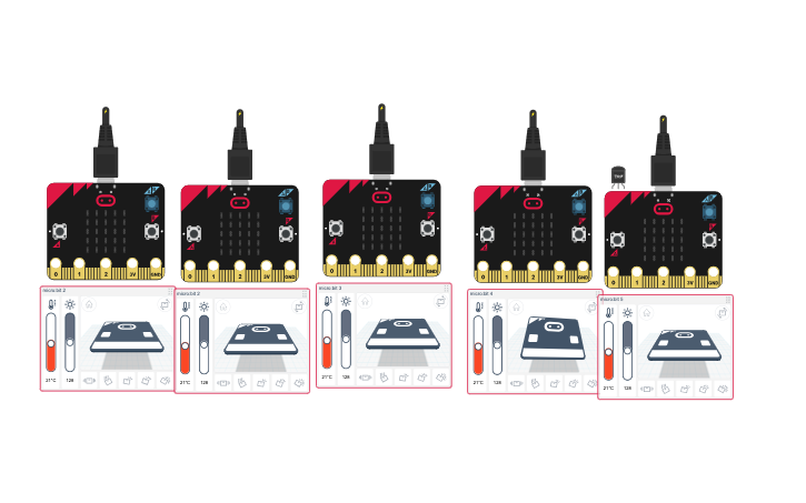 Circuit design Copy of micro:bit animation challenge - Tinkercad