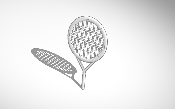 3D design Copy of Tennis racket - Tinkercad