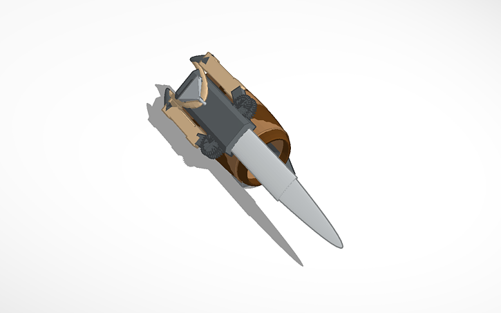 3D design hidden blade - Tinkercad