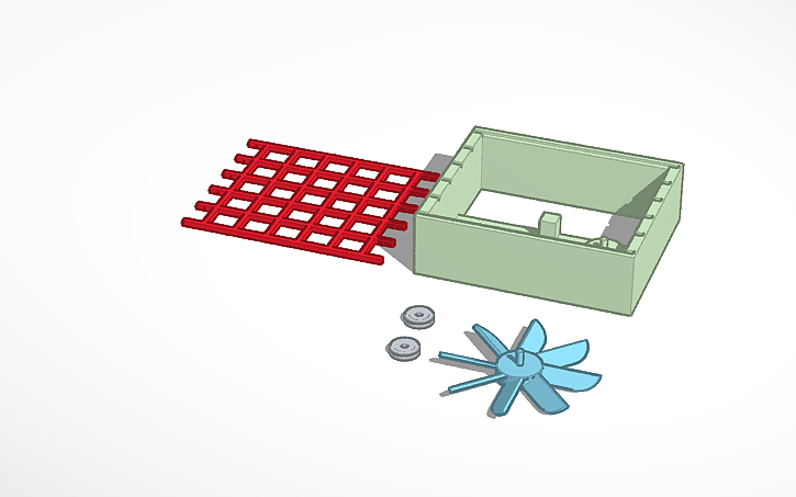 3D design Industrial Fan - Tinkercad