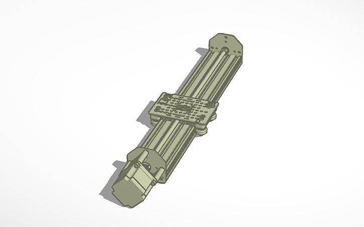 3D design Linear Slide - Tinkercad