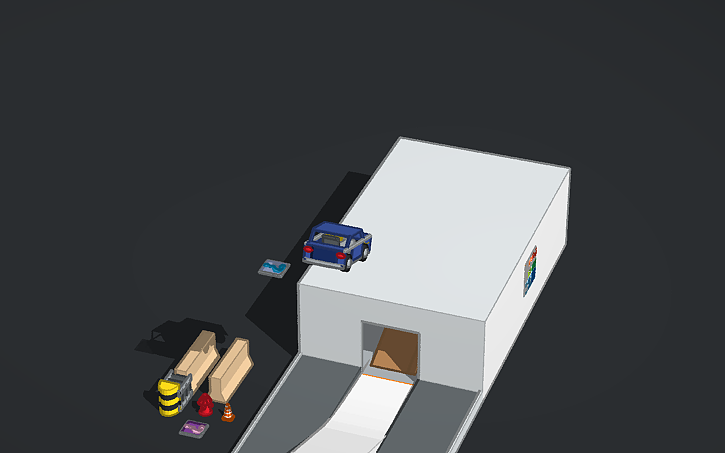 Crash Test Lab Layout 3D design Tinkercad Crash test Lab (Feat. EagleinFlight) - Tinkercad