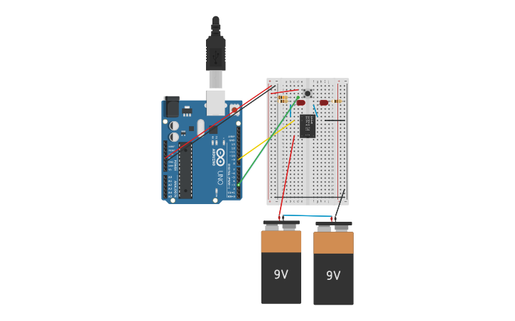 Spdt Relay Arduino Circuit design Hunt - SPDT Relay Arduino - Tinkercad