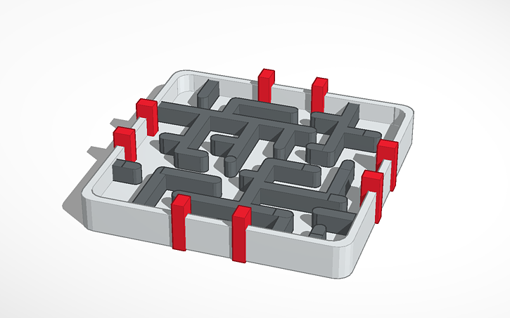 3D design Maze - Tinkercad