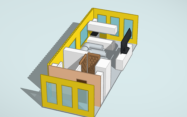 3D design Copy of Interior Design Challenge - Tinkercad