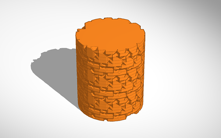 3D design tree trunk - Tinkercad