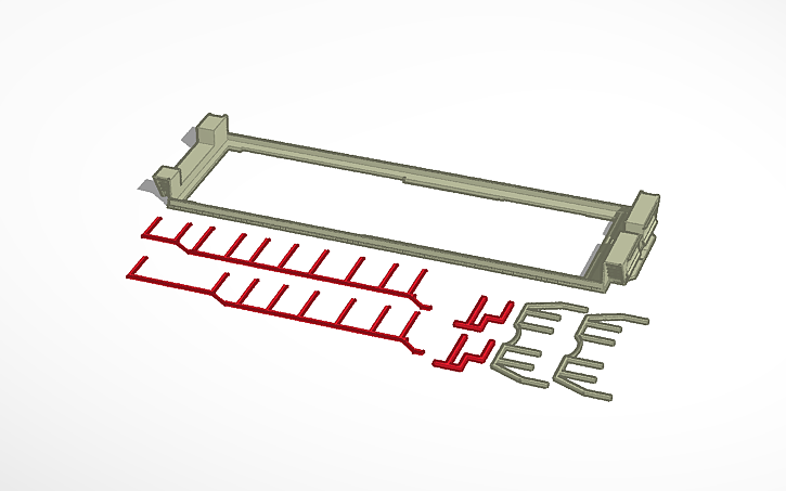 3D design Trackmaster GP30 frame - Tinkercad
