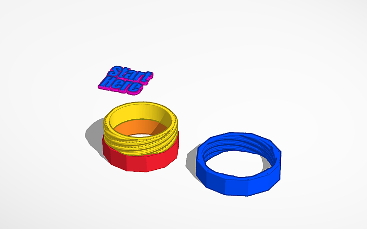 3D design 3d Printable thread & calculator - Tinkercad