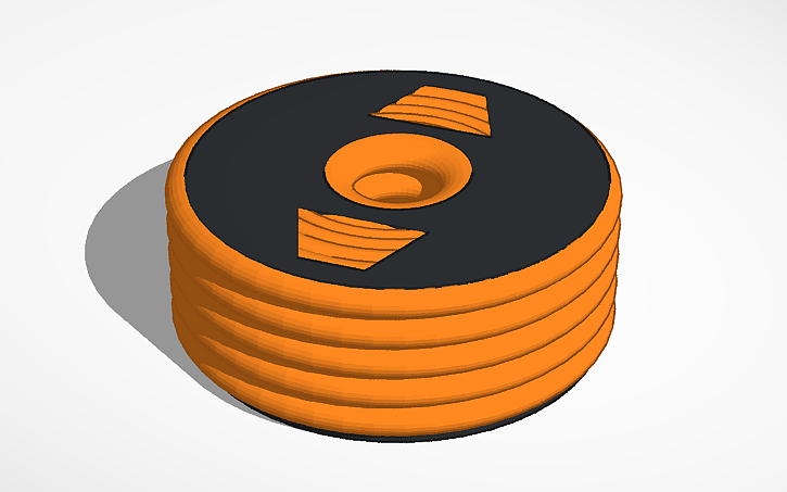 3D design filament spool - Tinkercad