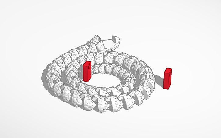 3D design Copy of Flexi Snake - Tinkercad