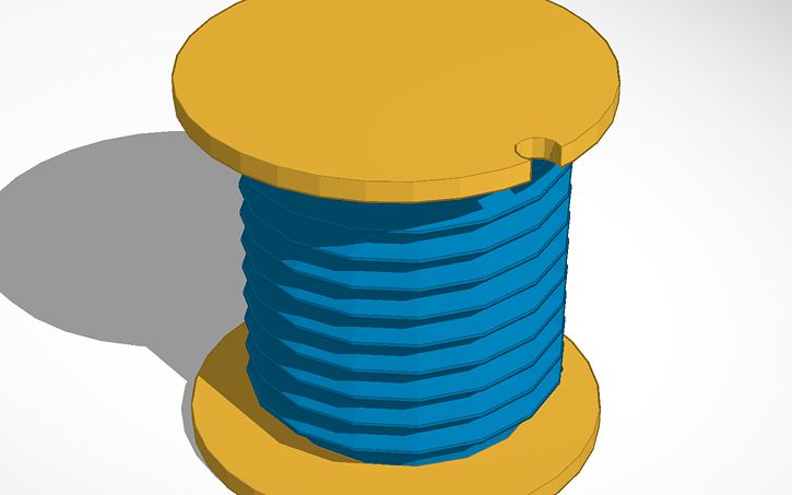 3D design Thread Spool - Tinkercad