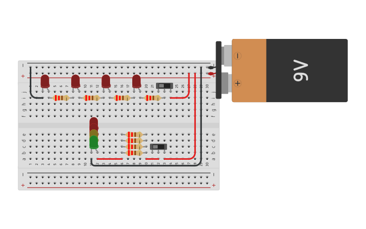 Circuit design switch button - Tinkercad