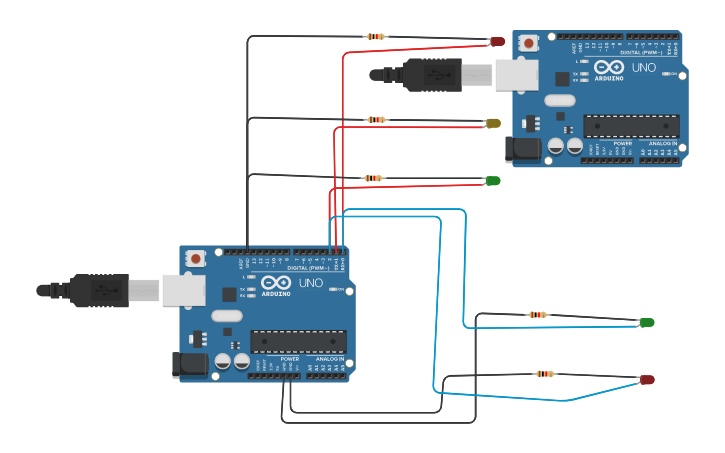 Circuit design Tugas Arduino LED - Tinkercad