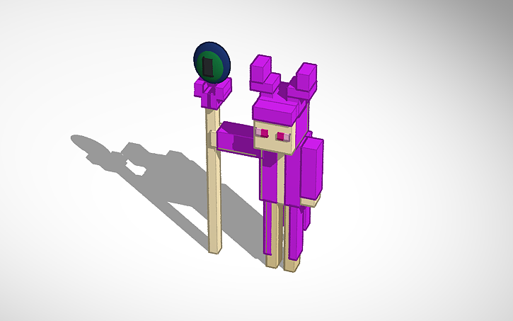 3D design Minecraft mob contest 2021 : The mage of ender - Tinkercad