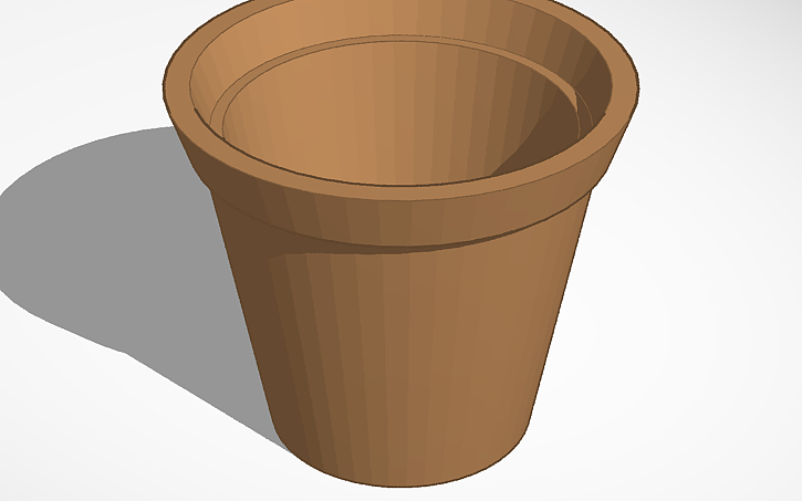 3D design Flower Pot - Tinkercad