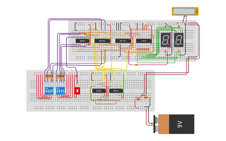 Circuit design logic design project - Tinkercad