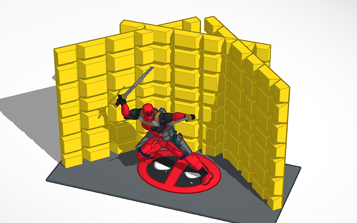 3D design dead pool - Tinkercad