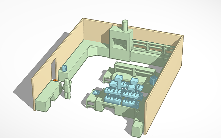 3D design QC Lab Layout - Tinkercad