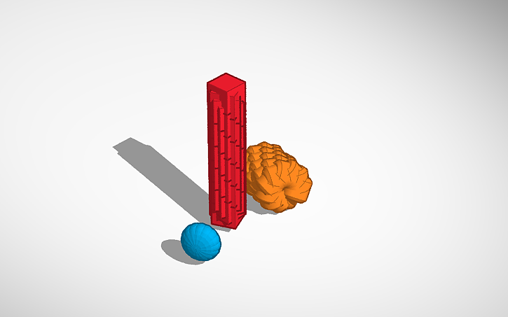 3D design 3 satisfing shapes - Tinkercad