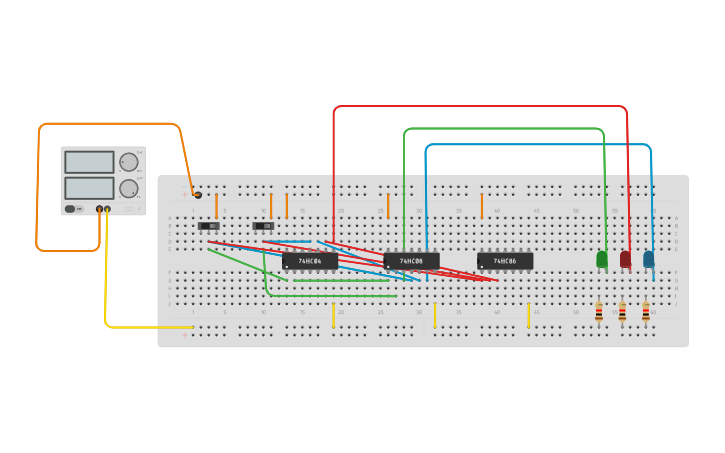 Circuit design Comparator - Tinkercad