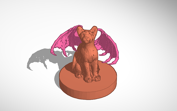 3D design Bat Cat - Tinkercad