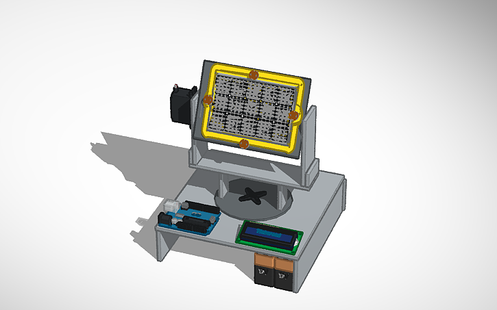 3D design Solar Tracker - Tinkercad