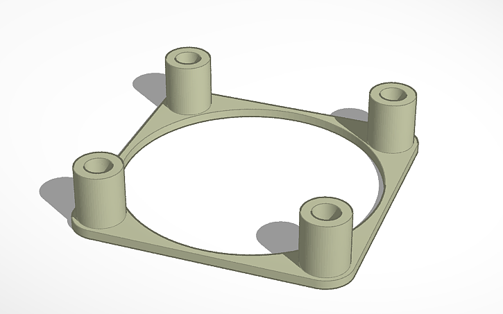 3D design 30mm Fan Riser - Tinkercad