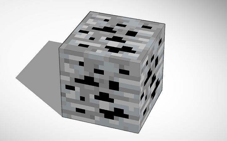 3D design Minecraft Ore Template - Tinkercad