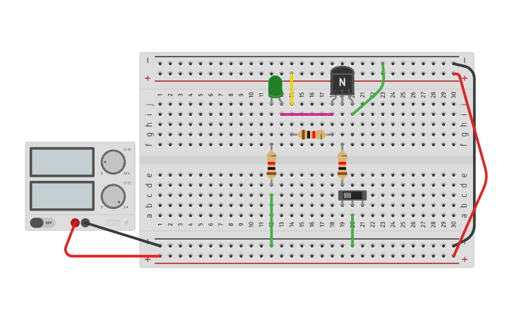 Circuit design Implement TTL NOT Gate - Tinkercad