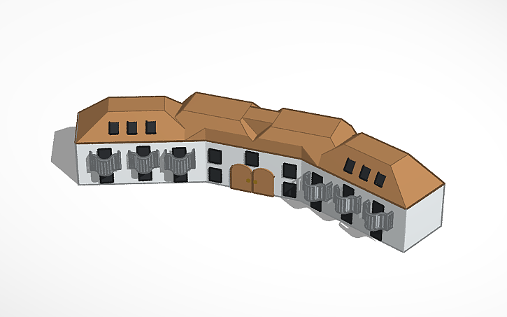 3D design Apartment Building - Tinkercad