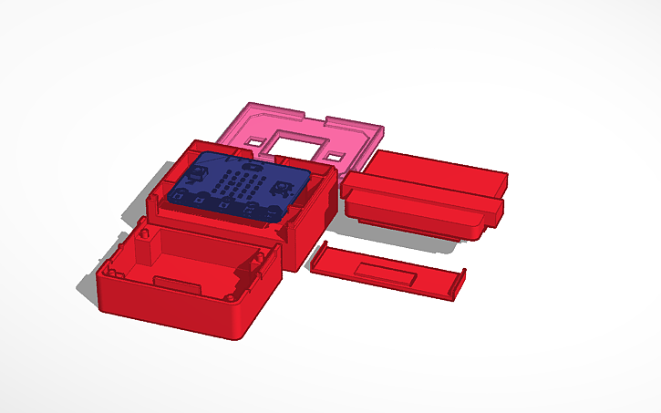3D design microbit case - Tinkercad