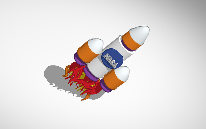 3D design Rocket - Tinkercad
