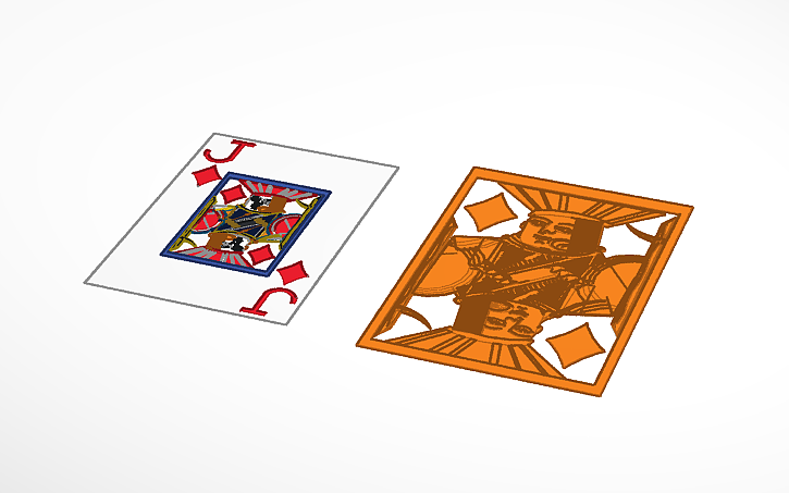 3D design Card of King - Tinkercad