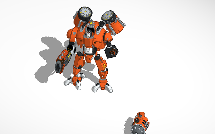 3D design death robot - Tinkercad