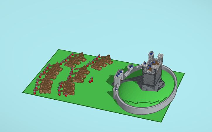 3D design Medieval siege warfare (sim lab) - Tinkercad