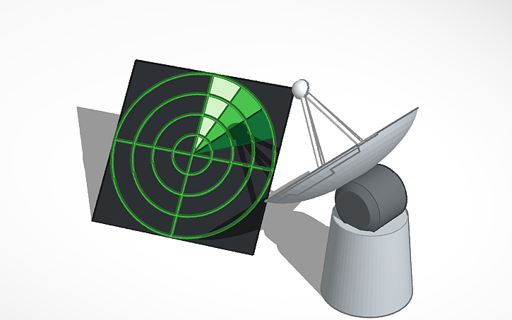 3D design RADAR - Tinkercad