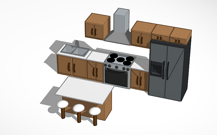 3D design Kitchen - Tinkercad