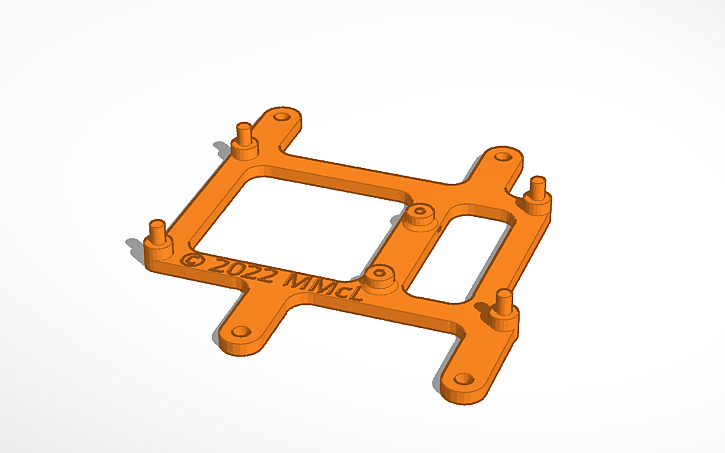 3D design ArduinoMegaMount - Tinkercad